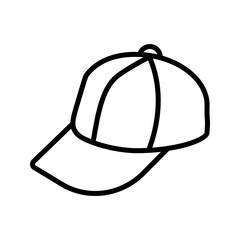  Cap icon vector illustration, White cap plain for mockup design, cap line art, baseball hat icon, baseball-cap clipart, hat mockup vector, caps side views for mockup design.