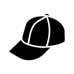 Cap icon vector illustration, White cap plain for mockup design, cap line art, baseball hat icon, baseball-cap clipart, hat mockup vector, caps side views for mockup design.