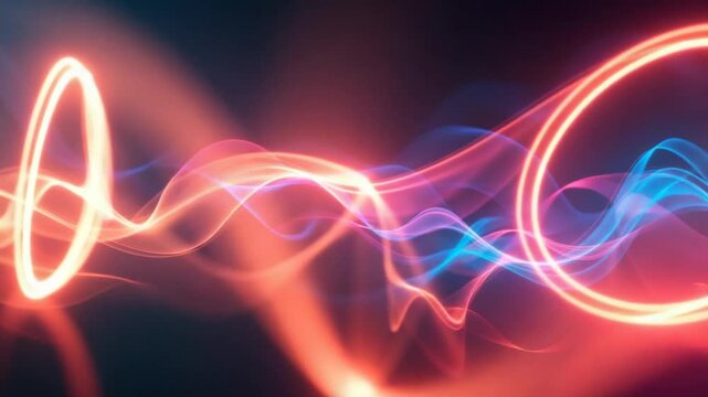 Loop abstract multicolored optical flare light leak motion