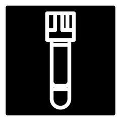 blood tube glyph icon