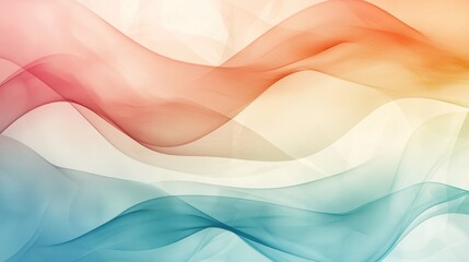 Obraz premium Soft Colorful Wave Patterns for Abstract Backgrounds and Designs