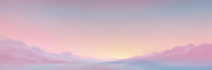 Obraz premium Soft pastel pink, blue, yellow gradient Dreamy, hazy, abstract art , pink, cloud