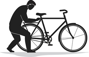 Minimalist Vector: Bicycle Restoration