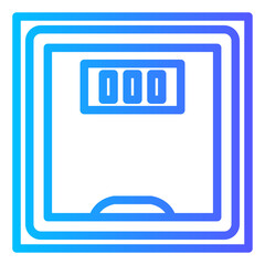 weight scale gradient icon