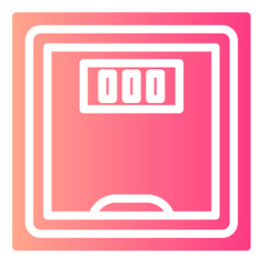 weight scale gradient icon