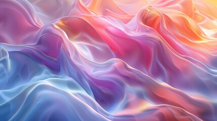 Fototapeta premium Abstract colorful flowing fabric texture