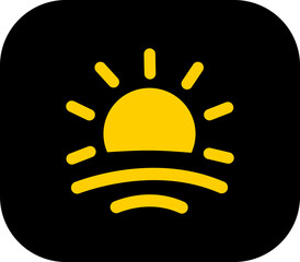 Weather flat icons set. Sun, rain, thunder storm, dew, wind, snow cloud, night sky render style symbol isolated on transparent background