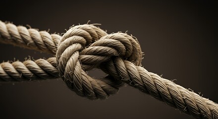 Intricate Rope Knot: A Study in Texture and Connection