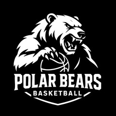 Polar Bear Sport Logo Animal Icon Symbol