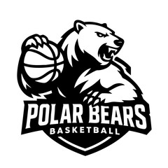 Polar Bear Sport Logo Animal Icon Symbol