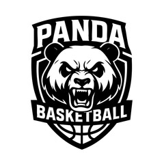 Panda Sport Logo Animal Icon Symbol