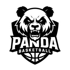 Panda Sport Logo Animal Icon Symbol