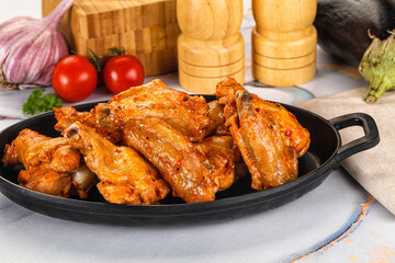Grilled spicy chili chicken wings