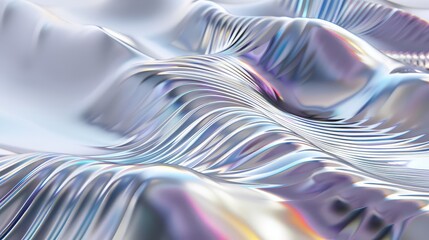 Naklejka premium Abstract iridescent wave design