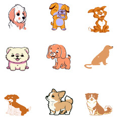 Dog Colour Vector Image