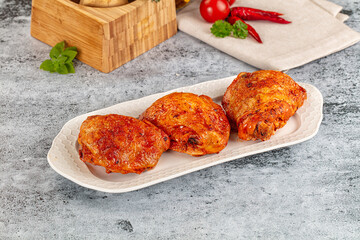 Baked marinated crispy chicken tighs