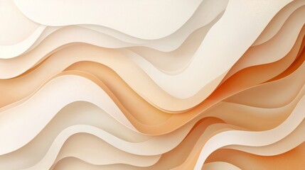 Abstract Flowing Shapes in Warm Tones and Soft Textures