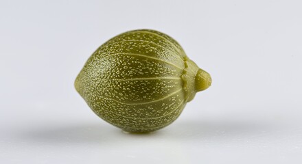 Macro Photography of a Single Caper Berry