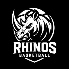 Rhino Sport Logo Animal Icon Symbol