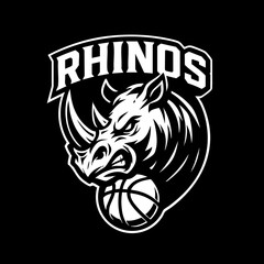 Rhino Sport Logo Animal Icon Symbol