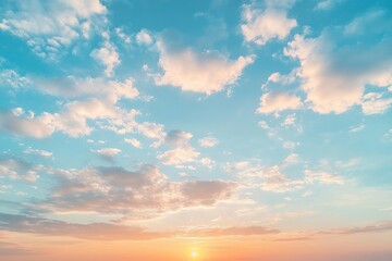 Obraz premium Sunrise sky painting the clouds