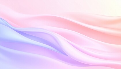 Obraz premium Flowing abstract background digital art soft colors fluid waves serene environment aesthetic concept