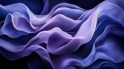 Fototapeta premium Flowing purple and blue fabric texture abstract background