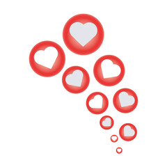 social media likes vector