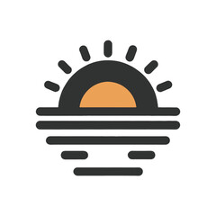 moder minimal nature logo icon symbol set vector design