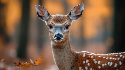 Fawn in Forest at Golden Hour