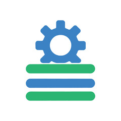 Creative minimal setting icon vector design