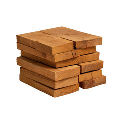 Stacked PEM layers with uniform thickness, clean edges, and matte finish, on transparent background