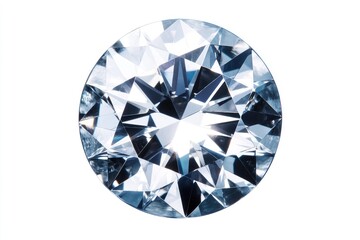 Round brilliant cut diamond, showcasing facets and brilliance