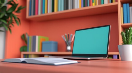 Modern home office scene