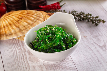 Japanese Chuka Wakame with sesame seeds