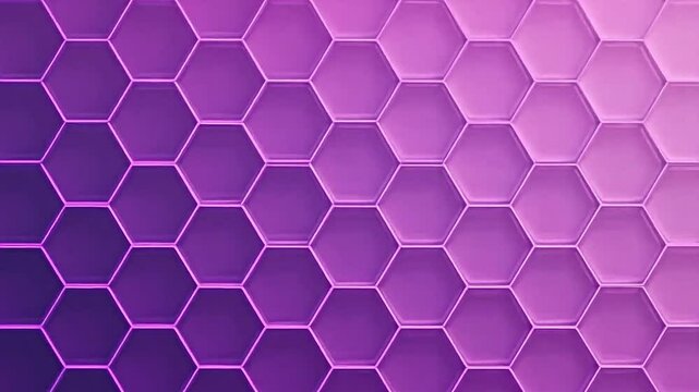 elegant hexagonal shape gradient in shades of purple and pink, soft and calming, modern visual appeal, perfect for educational videos and presentations, promotes clarity and focus
