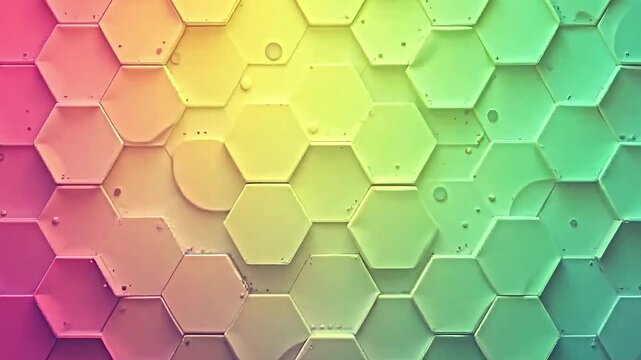 stylized hexagons with a flowing gradient from lilac to magenta, seamless background for powerpoint presentations, striking visual contrast, ideal for branding and marketing materials