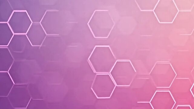 soft gradient hexagonal background, hues of lavender and rose, ideal for digital storytelling, enhances presentations with a touch of sophistication, fluid color transition