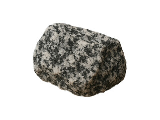 stone isolated on white background, diorite