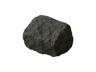 Obraz premium stone isolated on white background, basalt