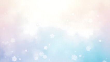 Soft Pastel Background Dreamy Light Blue, Pink, and White Bokeh