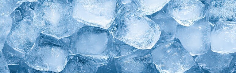 Ice Background With Subtle Blue Gradient And Glossy Surface Texture Reflecting Light