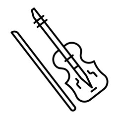 Violin outline icon