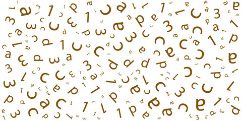 Light Silver, Gray vector texture with ABC characters. Shining illustration with ABC symbols on abstract template. The pattern can be used as ads, poster, banner for books.