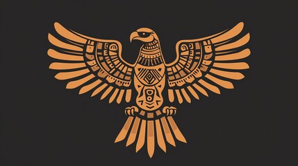 Obraz premium Stylized owl with intricate tribal patterns.