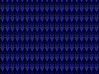 abstract blue background. Seamless blue triangle shape on black background