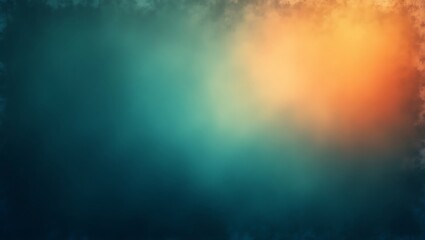 Abstract Teal and Orange Gradient Background Texture
