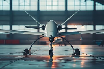 Unveiling the Future of Flight: Autonomous Drone Technology Soars in Modern Hangar, Revolutionizing Aerial Transportation with Advanced Capabilities and Enhanced Safety Features.