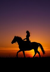 Sunset Silhouette Ride