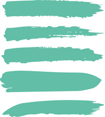 set green brush stroke collection